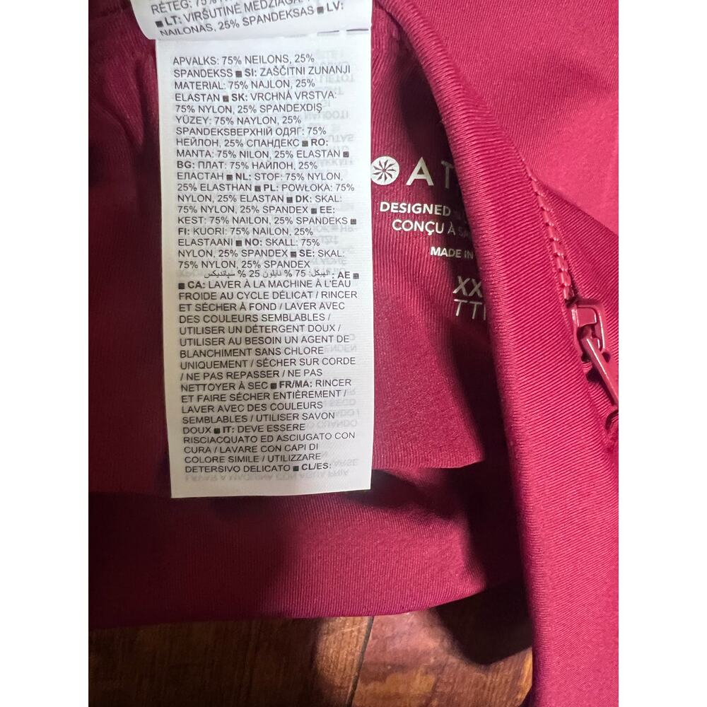 Athleta Tidal Swim Skirt Women XXS Burgundy Quick Dry UPF NWT tennis - Picture 10 of 10